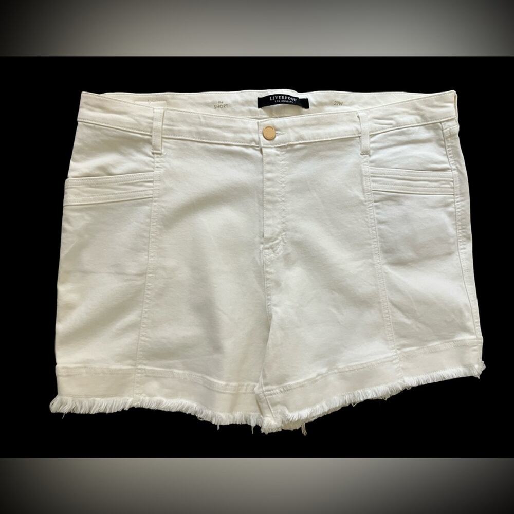 Liverpool White Women's Jean Shorts 22W